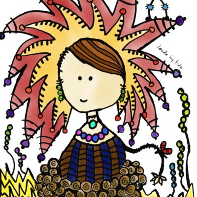 An elegant lioness doodle  Thumbnail